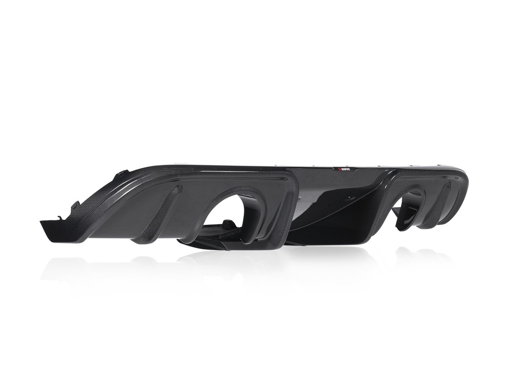 [DI-PO/CA/8/G] Akrapovic Rear Carbon Fibre Diffuser - High Gloss Porsche 718 Cayman GT4 / Spyder - OPF/GPF 2020 2023