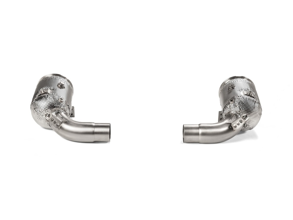 [L-PO/SS/3] Akrapovic Link Pipe Set w Cat (SS) Porsche 911 Carrera /S/4/4S/GTS/Cabriolet/Targa/Dakar (992) 2019 2024