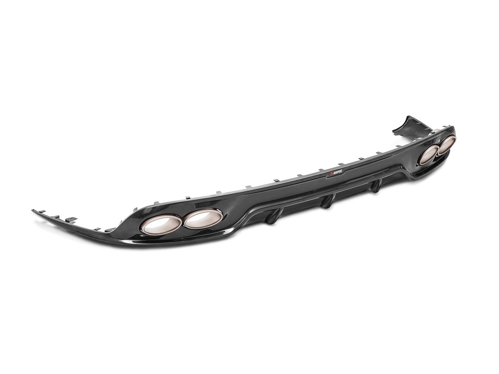 [DI-PO/CA/4/G] Akrapovic Rear Carbon Fibre Diffuser - High Gloss Porsche 911 Turbo / Turbo S (991.2) 2016 2019