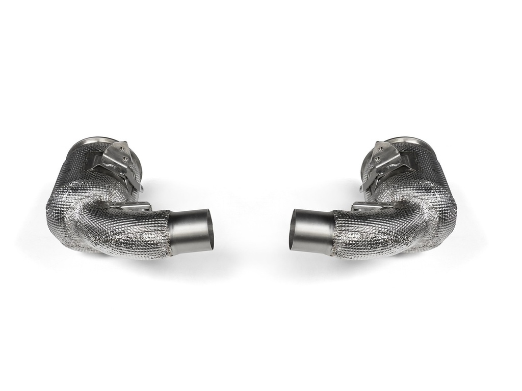 [L-PO/SS/4] Akrapovic Link Pipe Set w Cat (SS) Porsche 911 Turbo / Turbo S / Cabriolet / Sport Classic (992)  - OPF/GPF 2020 2025