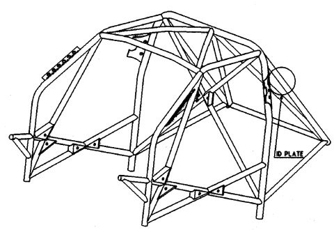 [616290W] Cusco ASN Roll Cage SUZUKI Swift Sport ZC31S M16A