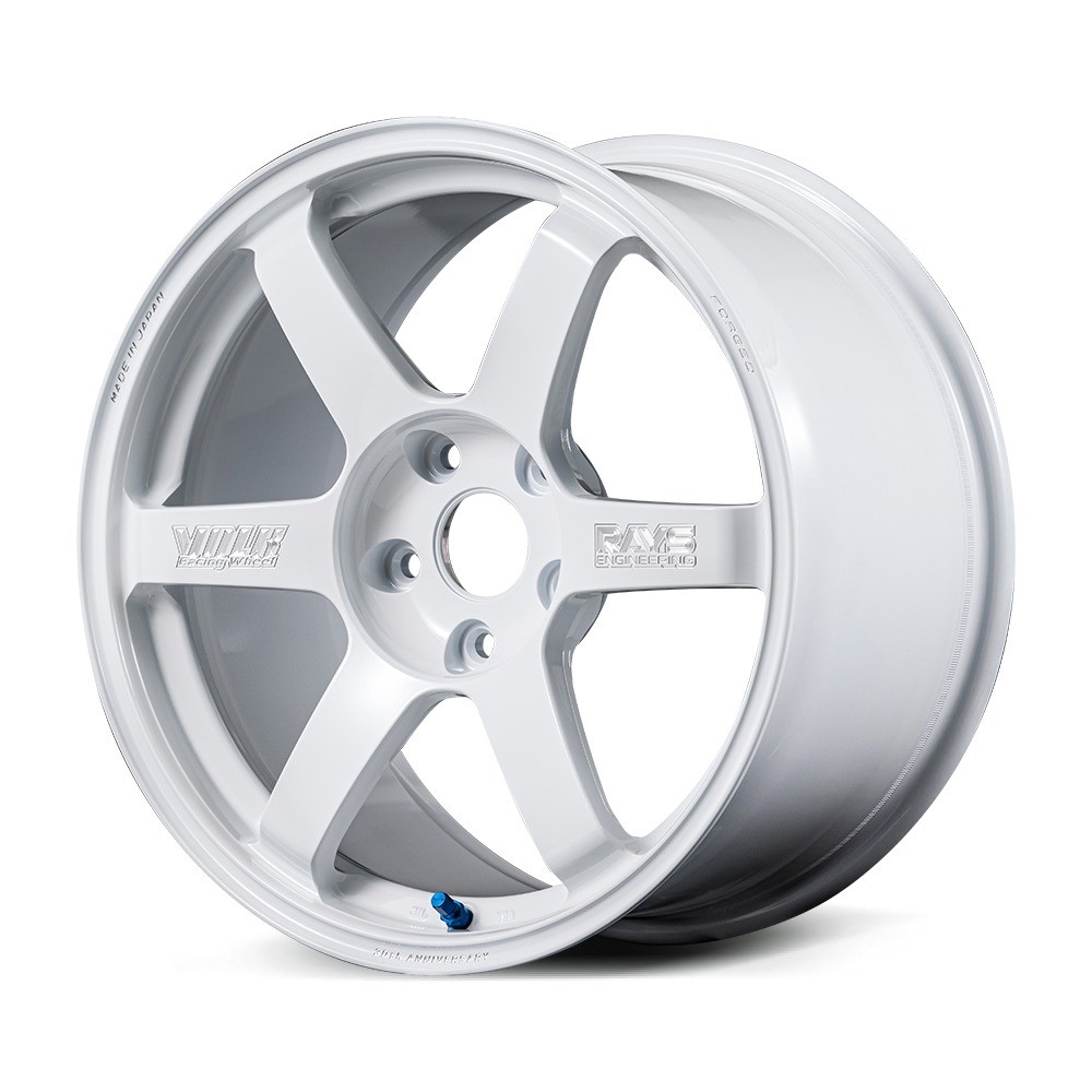 RAYS TE37SAGAS Plus 30th Sticker Version F3 1895 43 5-100-15 White