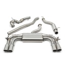 Cobrasport Audi S3 (8V) (Saloon) (13-18) (Valved) Turbo Back System (De-Cat & Non-Resonated) TP92