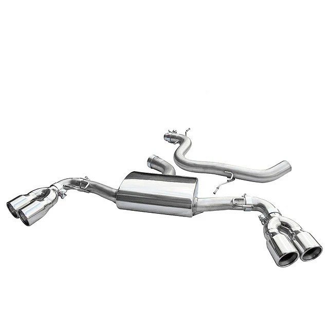 Cobrasport Audi TT 1.8 & 2.0 TFSI (2WD) Quad Exit Tailpipes (07-11) Cat Back System YTP07LR