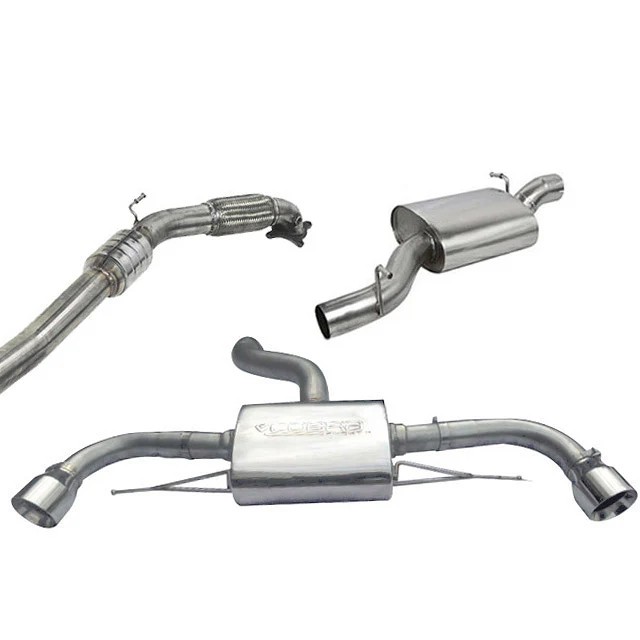 Cobrasport Audi TT 2.0 TFSI (Quattro) Dual Exit Tailpipes (12-14) Turbo Back System (Sports Cat & Resonated) TP34