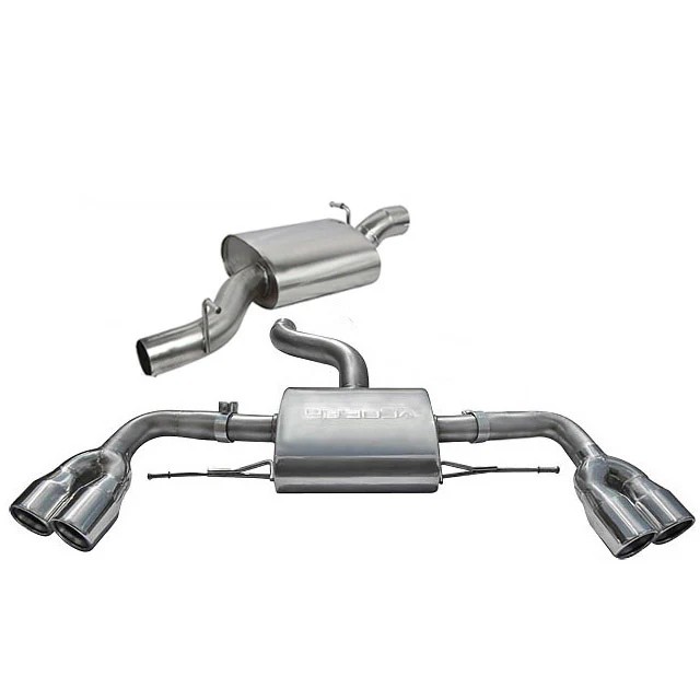 Cobrasport Audi TTS (Quattro) Quad Exit Tailpipes (08-14) Cat Back System (Non-Resonated) YTP09LR