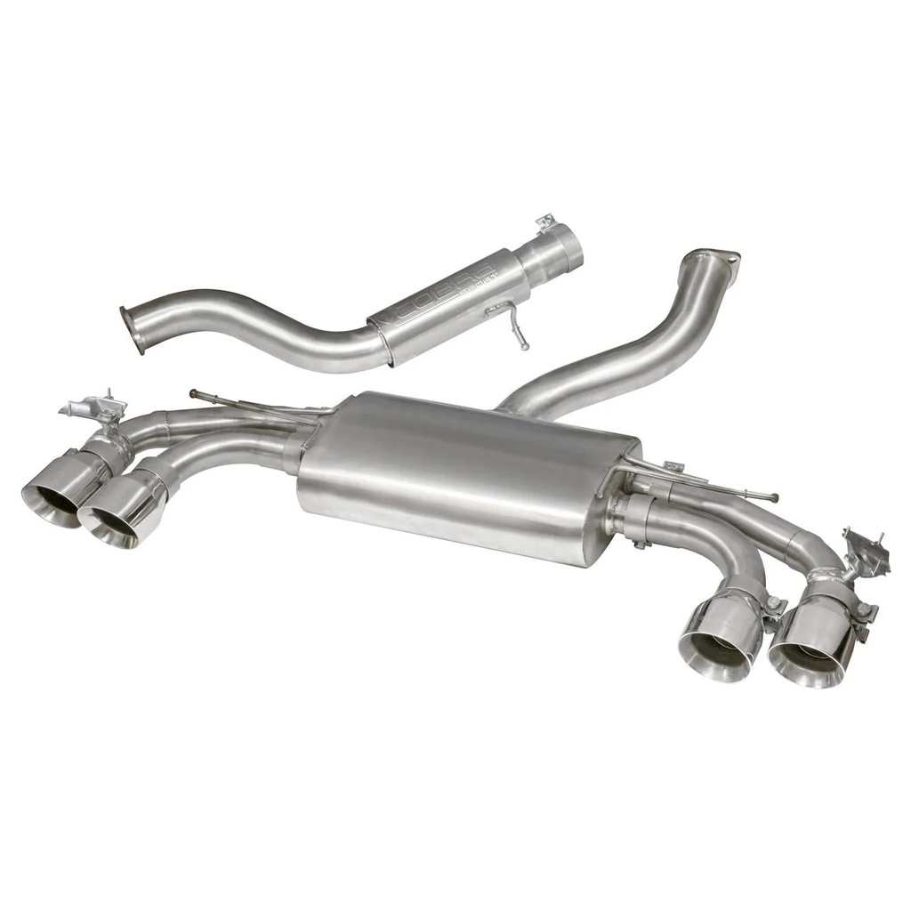 Cobrasport Audi TTS Mk3 (15-19) Resonated Cat Back System  (Non-Valved)