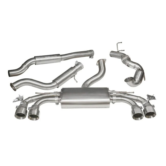 Cobrasport Audi TTS Mk3 (15-19) De-Cat & Non-Resonated Turbo Back System (Non-Valved)