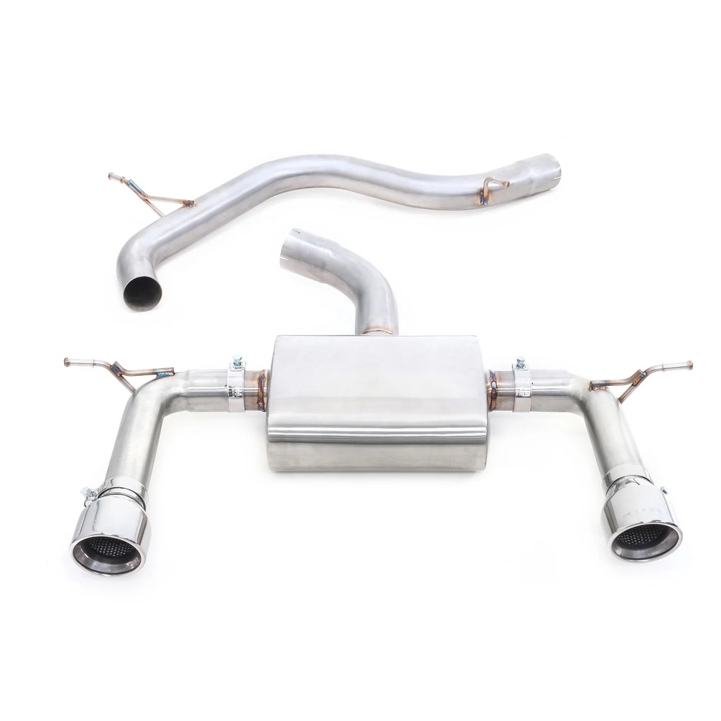 Cobrasport Audi TT Mk3 (15-23) 2.0 TFSI (2WD) (197PS, 230PS & 245PS) Cat Back System (Non-Resonated) - Carbon Fibre Tailpipes