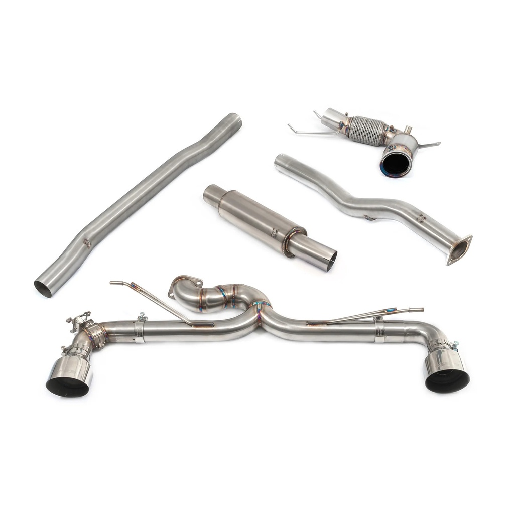 Cobrasport BMW M135i (F40 - 2019>) Turbo Back System - Venom (De-Cat & Resonated) TP38 (Non Valved)