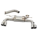 Cobrasport BMW 320i (F30 LCI/F31 LCI) (18-19) B48 M-Sport Quad Exit Rear Section - GPF Models ONLY UK / Europe: PPF