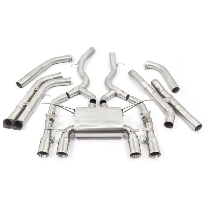 [BM104TP110-CF] Cobrasport BMW M3 (F80) & M4 (F82) (14 - 20) Primary Cat Back System (Requires 2x BMW gasket - part number 18307851168) (Pre-PPF Models) TP110-CF (Carbon Fibre)