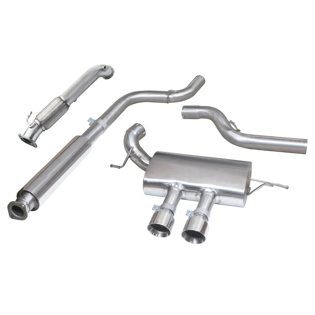 Cobrasport Ford Focus ST 250 (Mk3) (12 - 18) Turbo Back System (De-Cat & Non-Resonated)