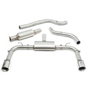 Cobrasport Ford Focus ST Estate (Mk4) (19 >) Cat Back (Resonated) - Carbon Fibre Tailpipe