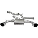 Cobrasport Ford Focus RS (Mk2) (08 - 12) Cat Back System (Resonated) TP71-BLK