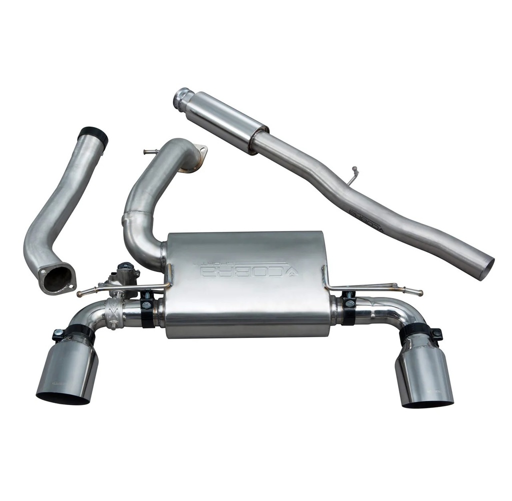 Cobrasport Ford Focus RS (Mk3) (15 - 18) Cat Back System (Non-Resonated) (Non-Valved) TP78