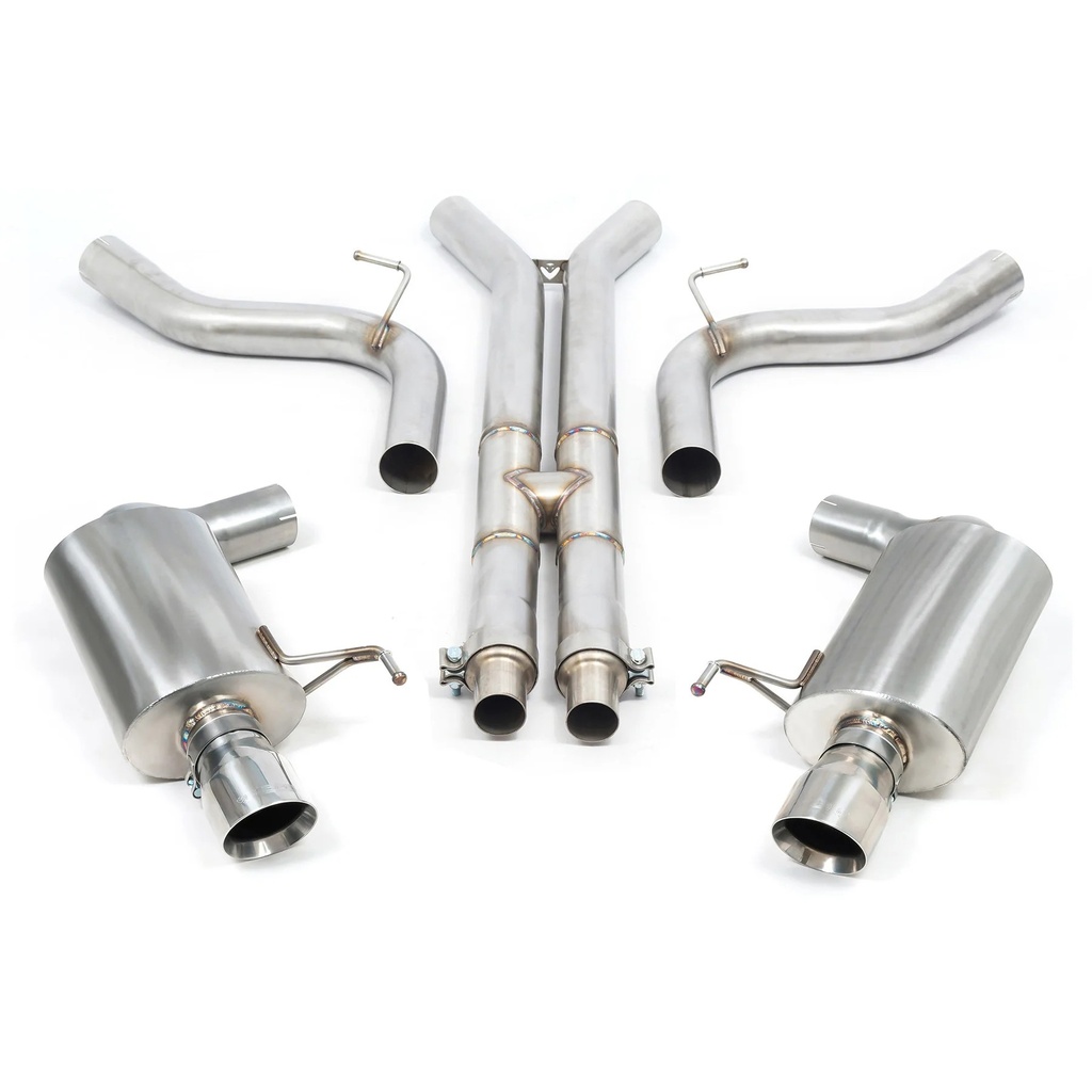 Cobrasport Ford Mustang GT 5.0 V8 Fastback (15-18) - 3-inch Cat Back System - H Pipe, Centre & Rear Boxes