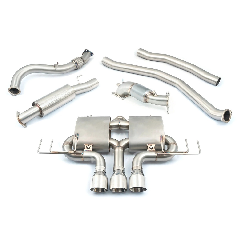 Cobrasport Honda Civic Type R FK8 (17-22) - Turbo Back - De-Cat - Non-Resonated - Fits Pre GPF RHD Models