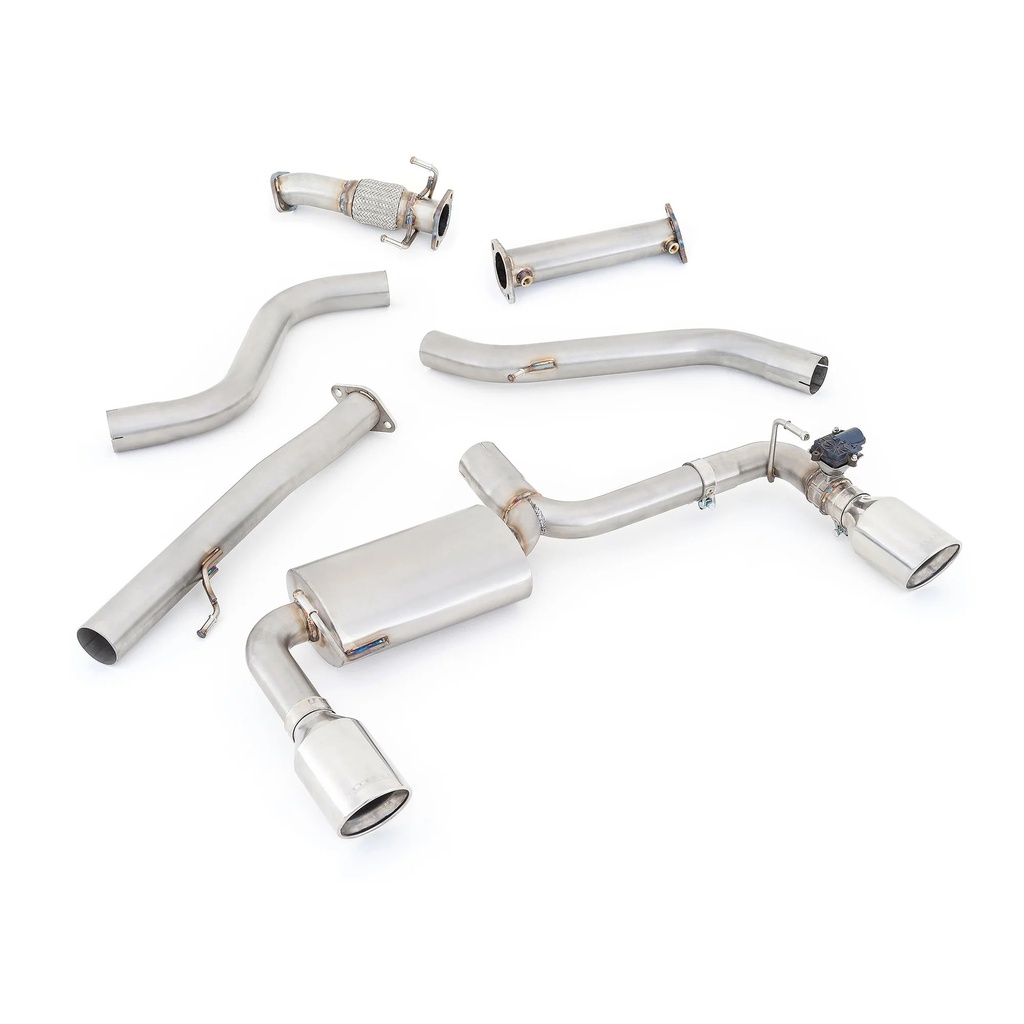 Cobrasport Hyundai i30 N (2019-21 250/275PS GPF models) Valved Cat-Back - 4.5" Inverted Slash Cut Tips TP78