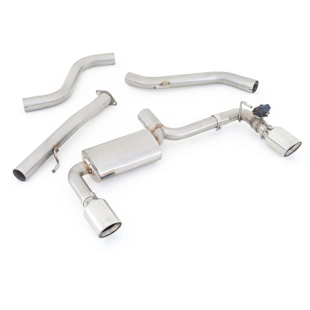 Cobrasport Hyundai i30 N (2021-24 280PS Facelift models) Valved GPF Back - 5.0" Slash Cut Tips