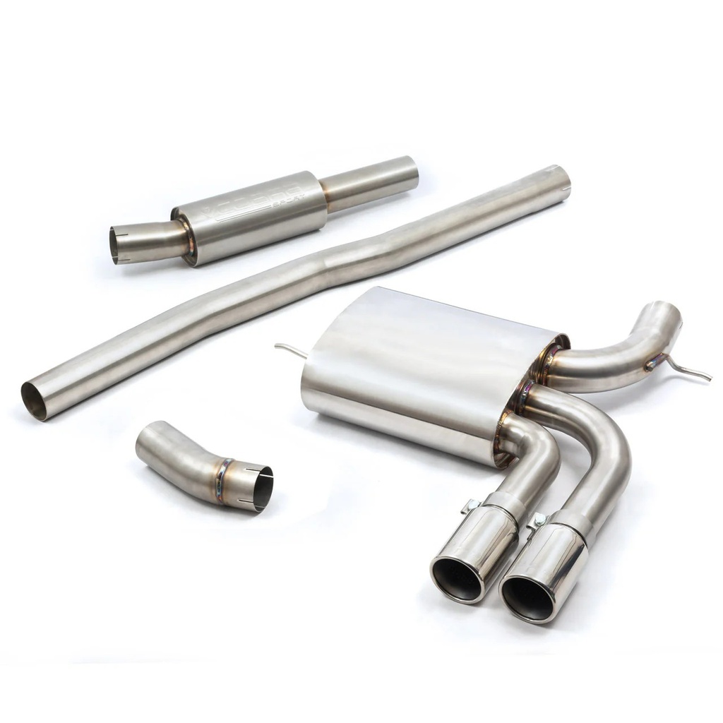 Cobrasport Mini Cooper S (F56) Mk3 (14 -18) Non-Resonated Cat Back System - Non GPF (UK & Europe) TP38-BLK (Ceramic Coated)
