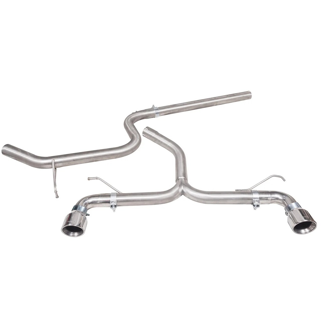 Cobrasport Volkswagen Golf GTD Mk7 (5G) (12 - 17) Cat Back System - GTI Conversion (Only Fits Vehicles without Sound Pack) TP38-BLK