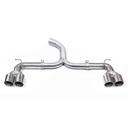 Cobrasport Volkswagen Golf GTI Mk7 (12-17) Quad Exit Rear Axle-Back - Backbox Delete YTP20LR