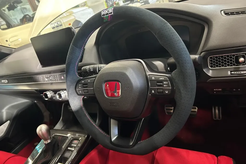 [51999-AH002] HKS limited edition steering wheel Honda Civic Type R FL5 – Suede
