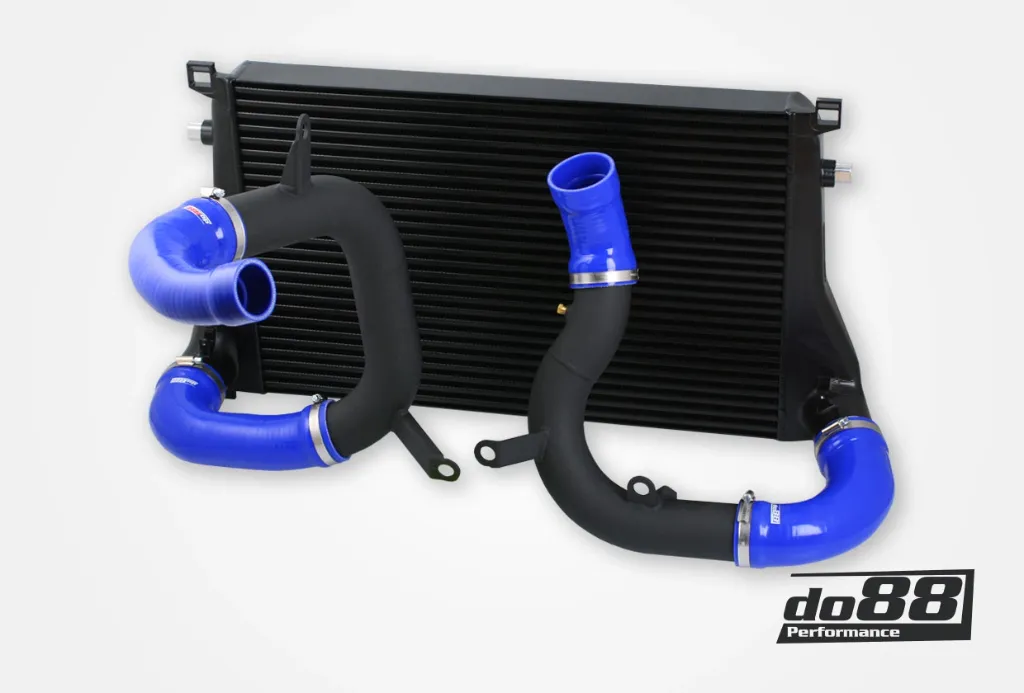 [BIG-340-3-B] DO88 Intercooler Kit BigPack VAG 1.8 2.0 TSI (MQB), Blue hoses