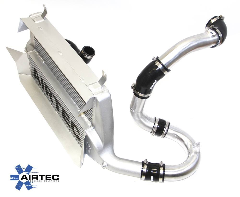 [AIR-411135] AIRTEC Intercooler Upgrade for Honda Civic Type R FK2 - WITH BIG BOOST PIPE Kit - ATINTHON02 (Blue AIRTEC Logo, Black Hoses)