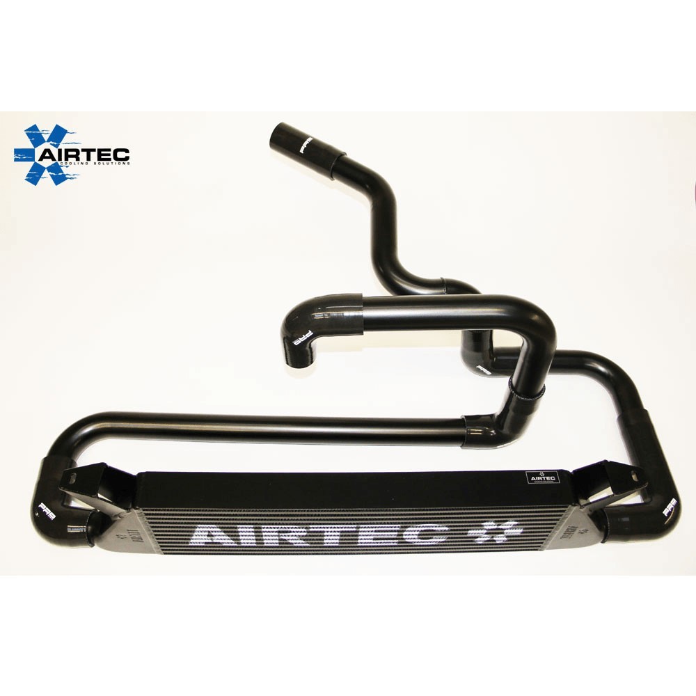[AIR-406990] AIRTEC Stage 1 70mm Core Intercooler Upgrade for Focus RS Mk1 - ATINTFO33 (Blue AIRTEC Logo, Gloss Black)