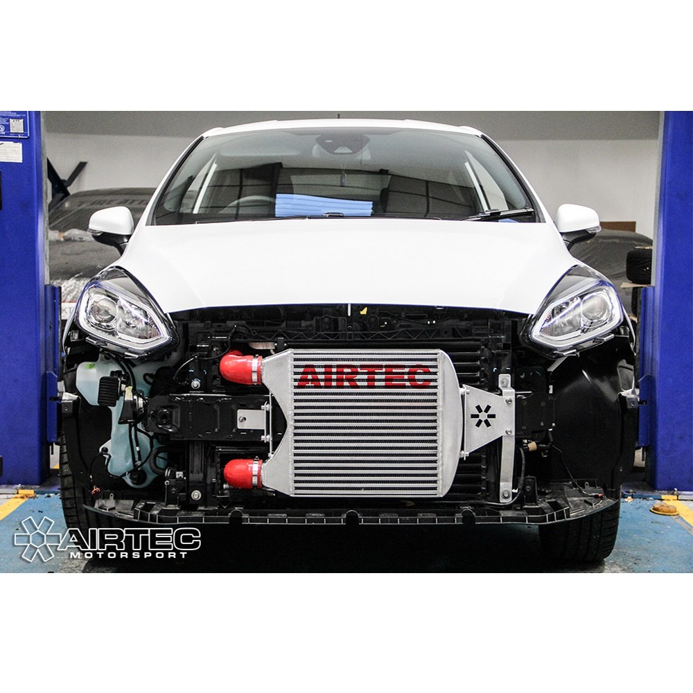 [AIR-406550] AIRTEC Motorsport Intercooler Upgrade for Fiesta Mk8 1.0 ST-Line - ATINTFO41 (Blue AIRTEC Logo, Gloss Black)
