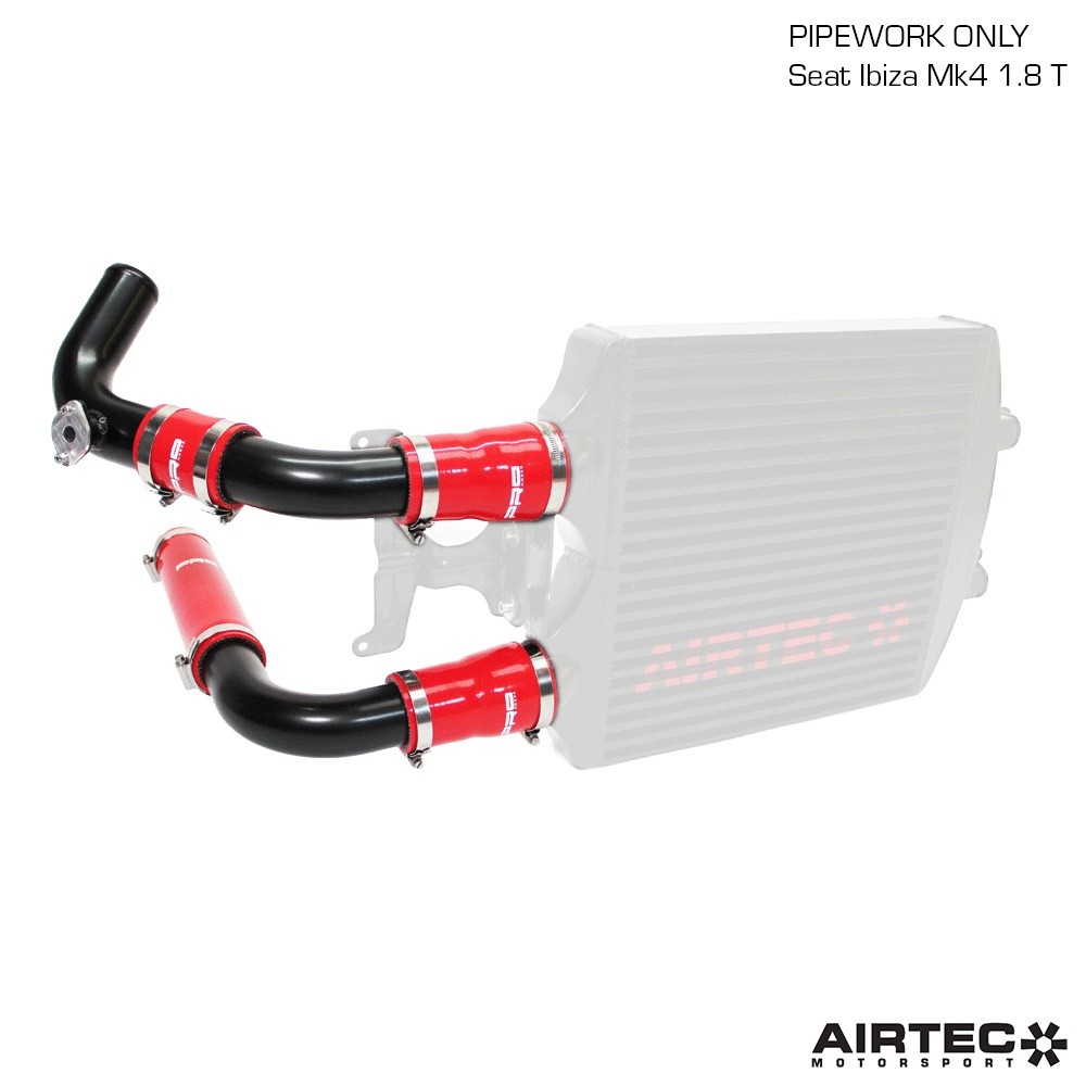 [AIR-414087] AIRTEC Intercooler PIPEWORK ONLY - Polo GTI and Ibiza Mk4 1.8 Turbo - ATINTVAG30 (Gloss Black)