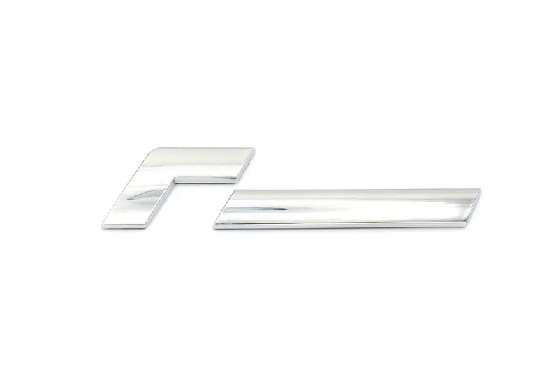 [VWR800000] Racingline R Line Car Badge - Silver