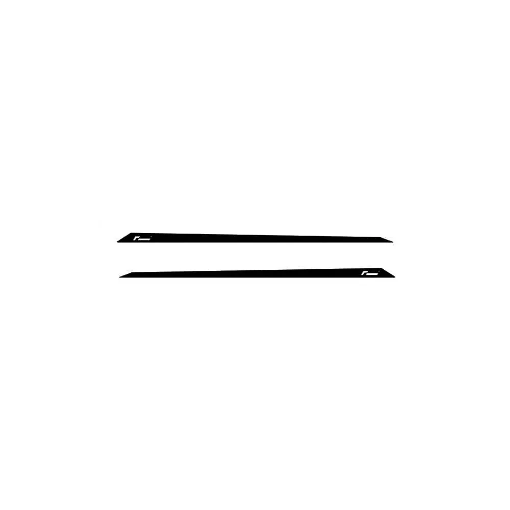 [VWR800001-GLB] Racingline Door Decals Short - Gloss Black
