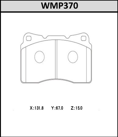 [WMP370-IP176] Winmax Brake Pads IP176 Compound