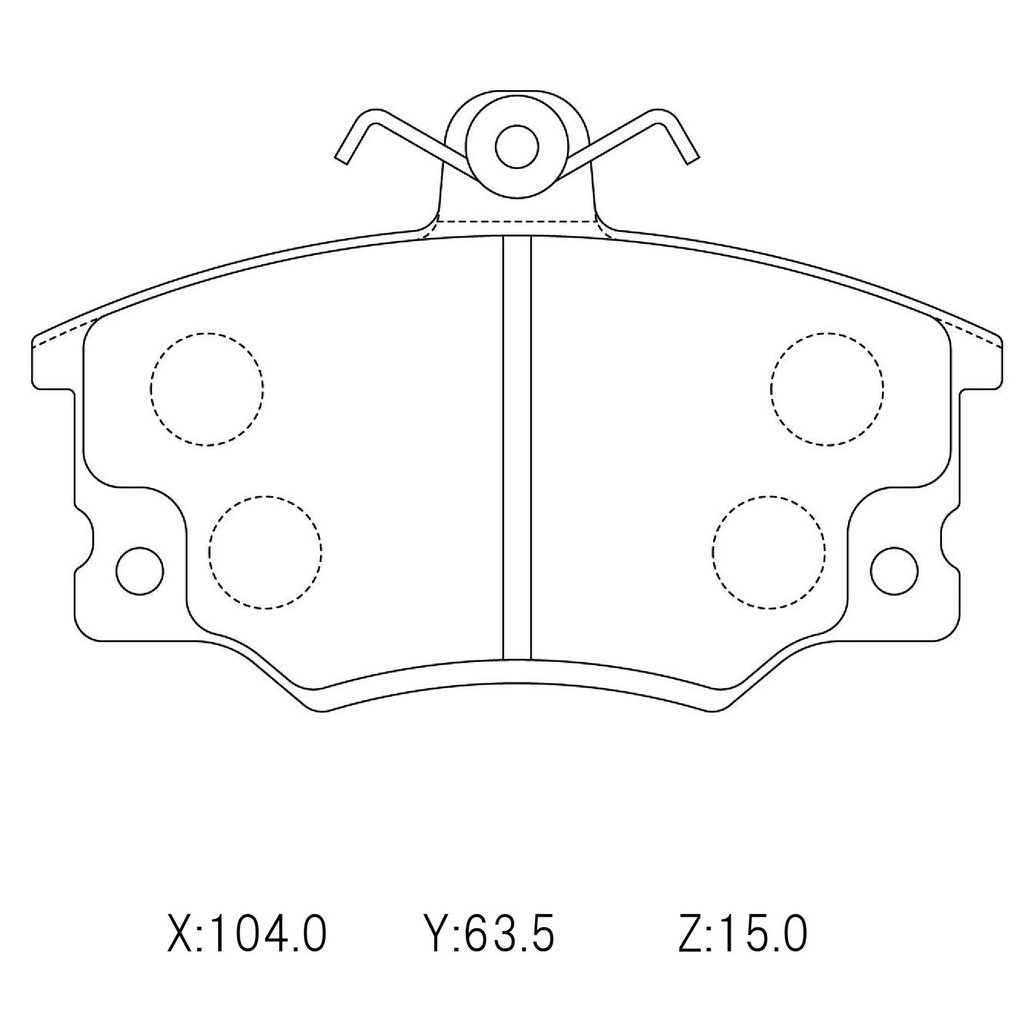 [WMP424-N135] Winmax Brake Pads N135 Compound