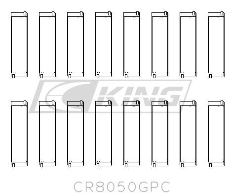 [CR8050GPC] King Conrod Bearing Shell BMW N62/N63/S63B44 (2011-)