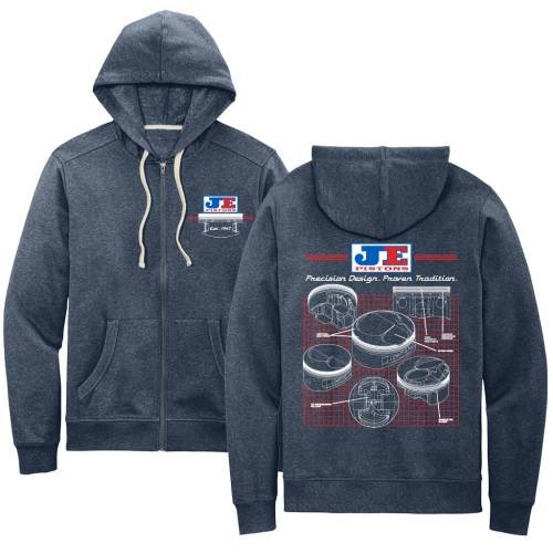 [JE-J504G] JE-Pistons Retro Logo Technical Piston Hoodie 4XL