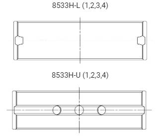 [4M8533H] ACL Main Bearing Shell Toy G16E-GTS Yaris GR Std.