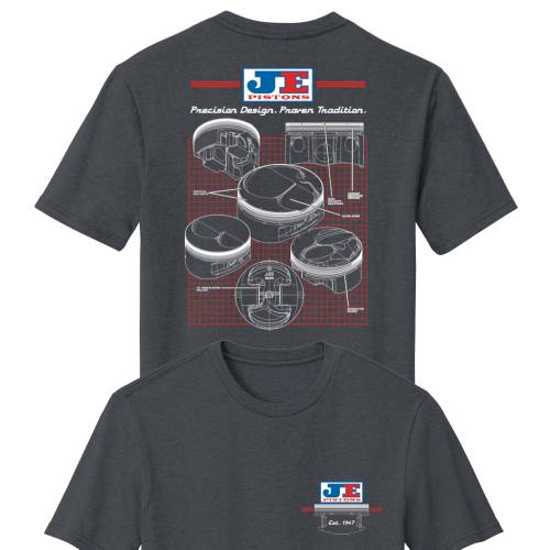 [JE-J503E] JE-Pistons Retro Logo Technical Piston T-Shirt 2XL
